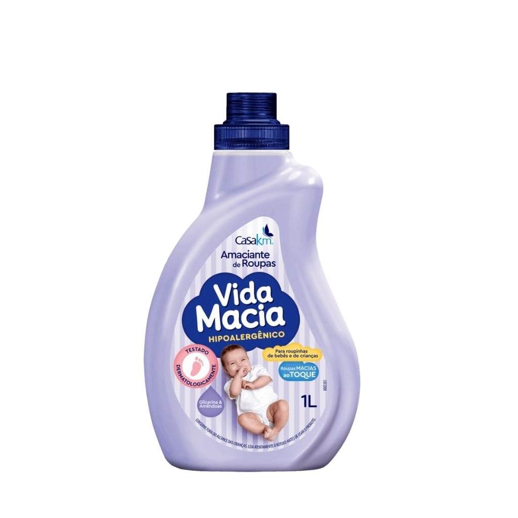 AMACIANTE GLICERINA E AMENDOAS 1L VIDA MACIA em Oferta na Shopee