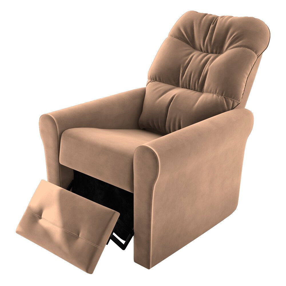 Poltrona Reclinável Clio em Veludo com 3 Posições Matrix em Oferta na Shopee