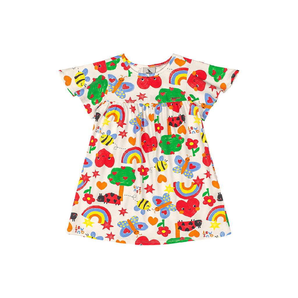 Vestido Doce Natureza Cotton Quimby em Oferta na Shopee