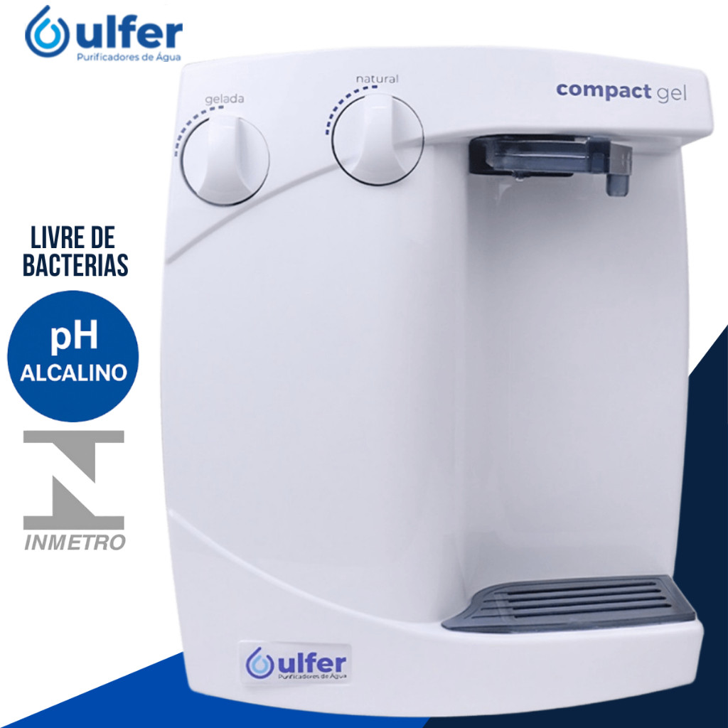 Purificador Ulfer Compact Gel | Água Alcalina Gelada por Compressor | 10 Etapas Ecopure®