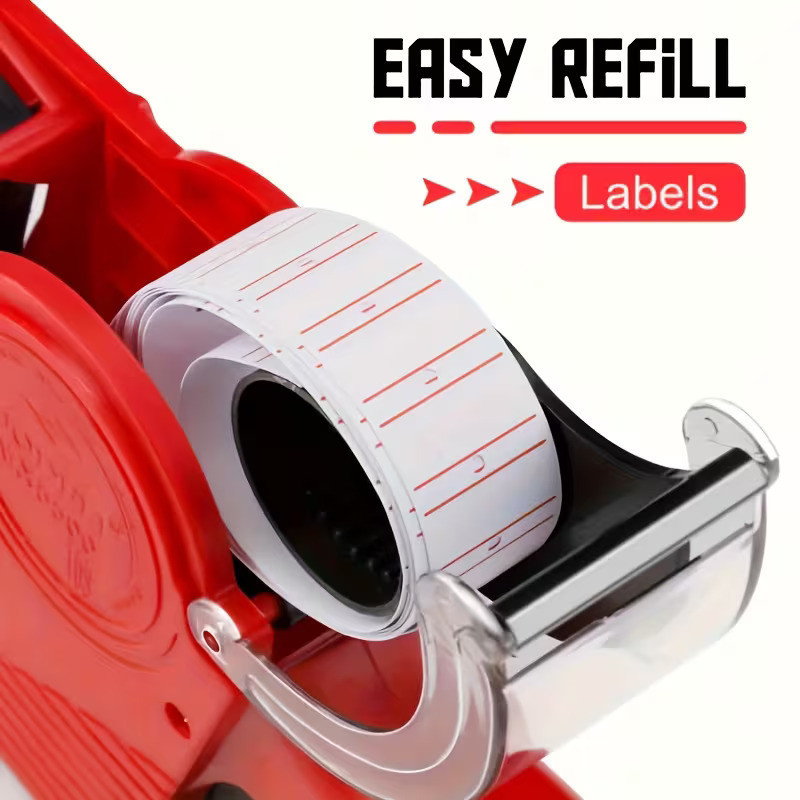 Etiquetadora Manual De Preços 8 Dígitos + 1 rolo etiquetas + 1 rolo de tinta em Oferta na Shopee