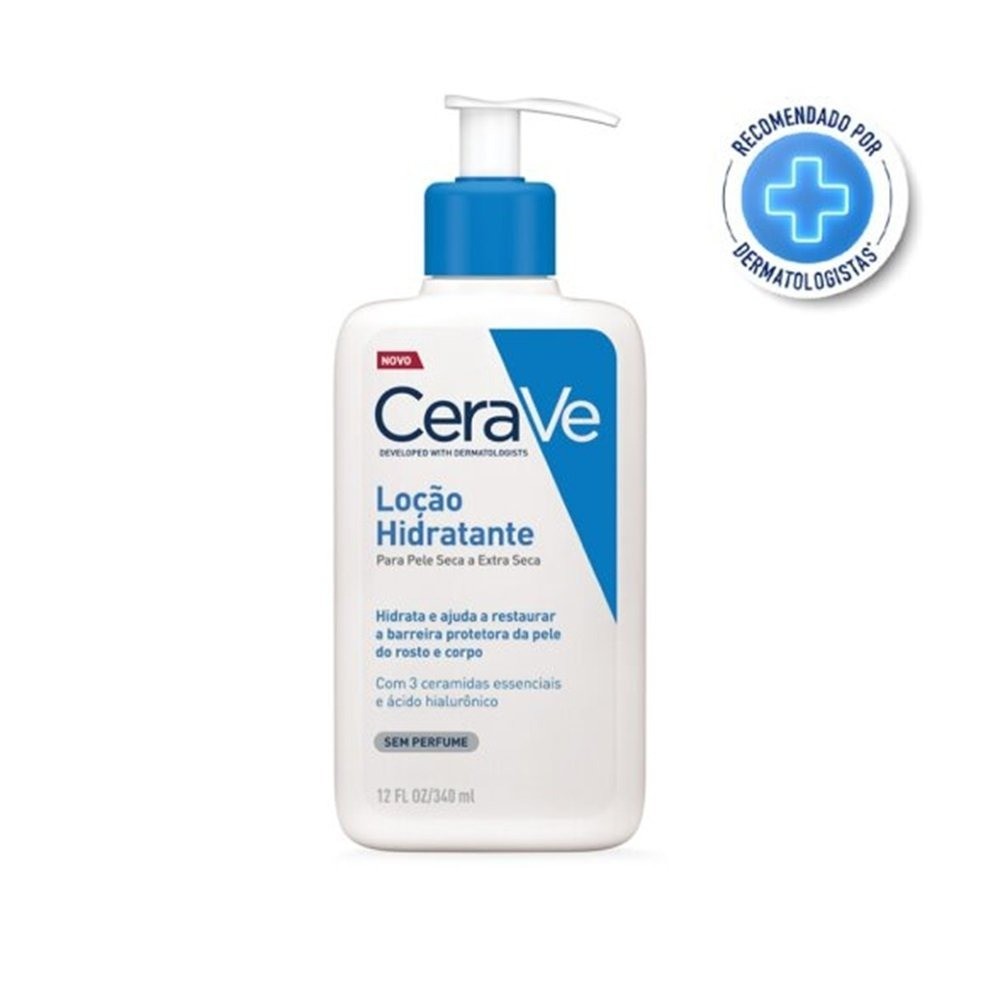 Creme Hidratante Corporal Cerave Ácido Hialurônico Ceramidas Para Pele Seca 340ml