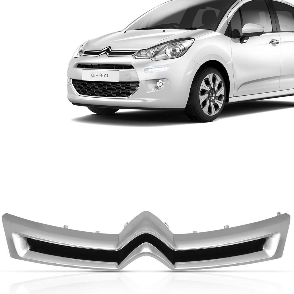 Grade Dianteira C3 2012 2013 2014 2015 2016 2017 2018 2019 em Oferta na Shopee
