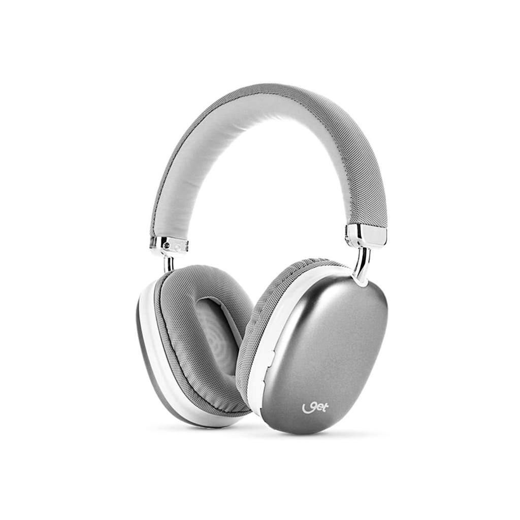 Headphone Bluetooth Get Max Prata 12 horas de bateria, com Microfone em Oferta na Shopee