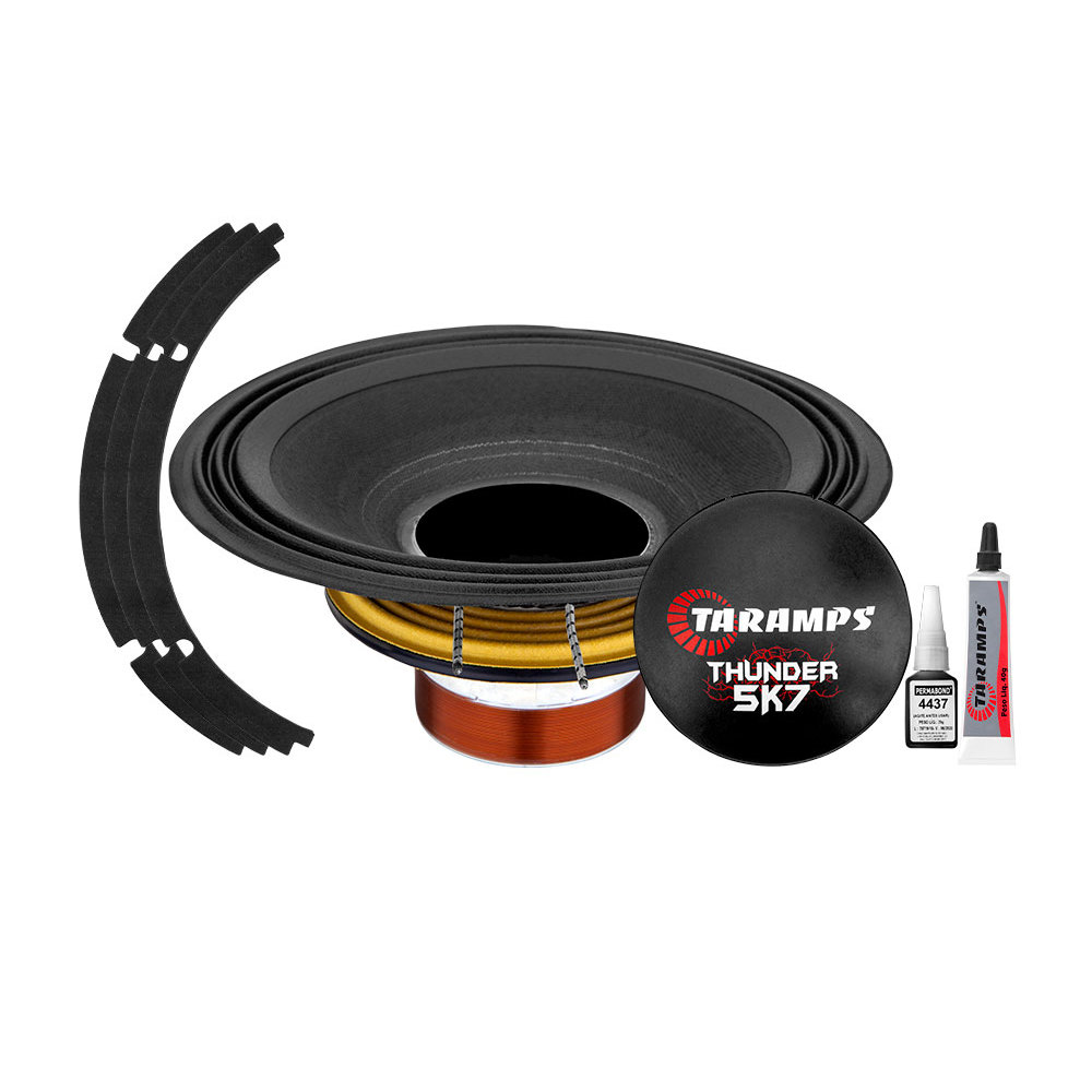 KIT REPARO ALTO FALANTE TARAMPS 7DRIVER THUNDER 5K7 12 POLEGADAS ORIGINAL