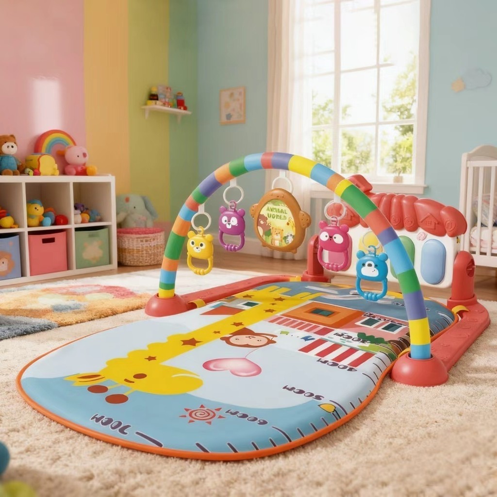 Tapete para Atividades Infantil com Piano Musical e Arcos Brinquedo Educativo para Bebês +18 Meses jorge
