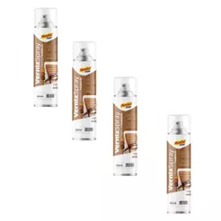 Kit 4 Verniz De Madeira Natural Spray 400ml Proteção UV
