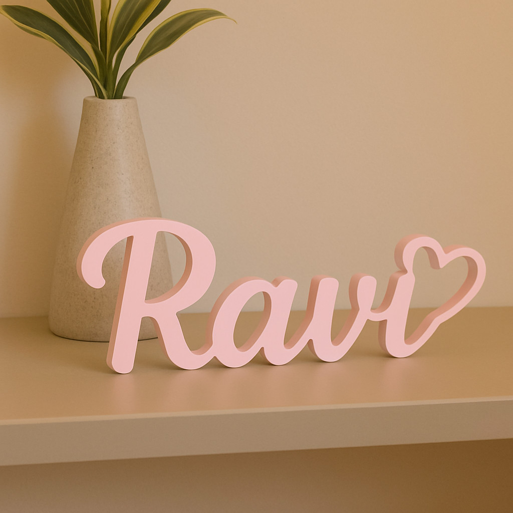 Letreiro Nome 3D Personalizado Decoração Mesa Aniversário Casamento Chá de Bebê Batizado Infantil