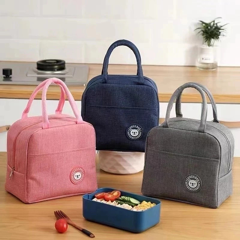 kIT-2 ou 1 Bolsa Térmica Portátil Marmita Viagem Necessaire Lancheira Térmica