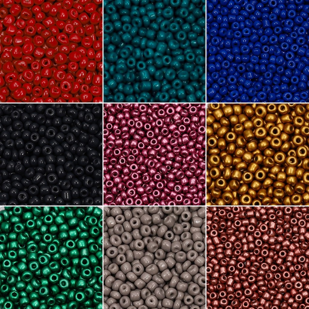 St.kunkka 3-4mm Miçanga de Vidro Para Pulseira e Artesanato Cores em Oferta na Shopee