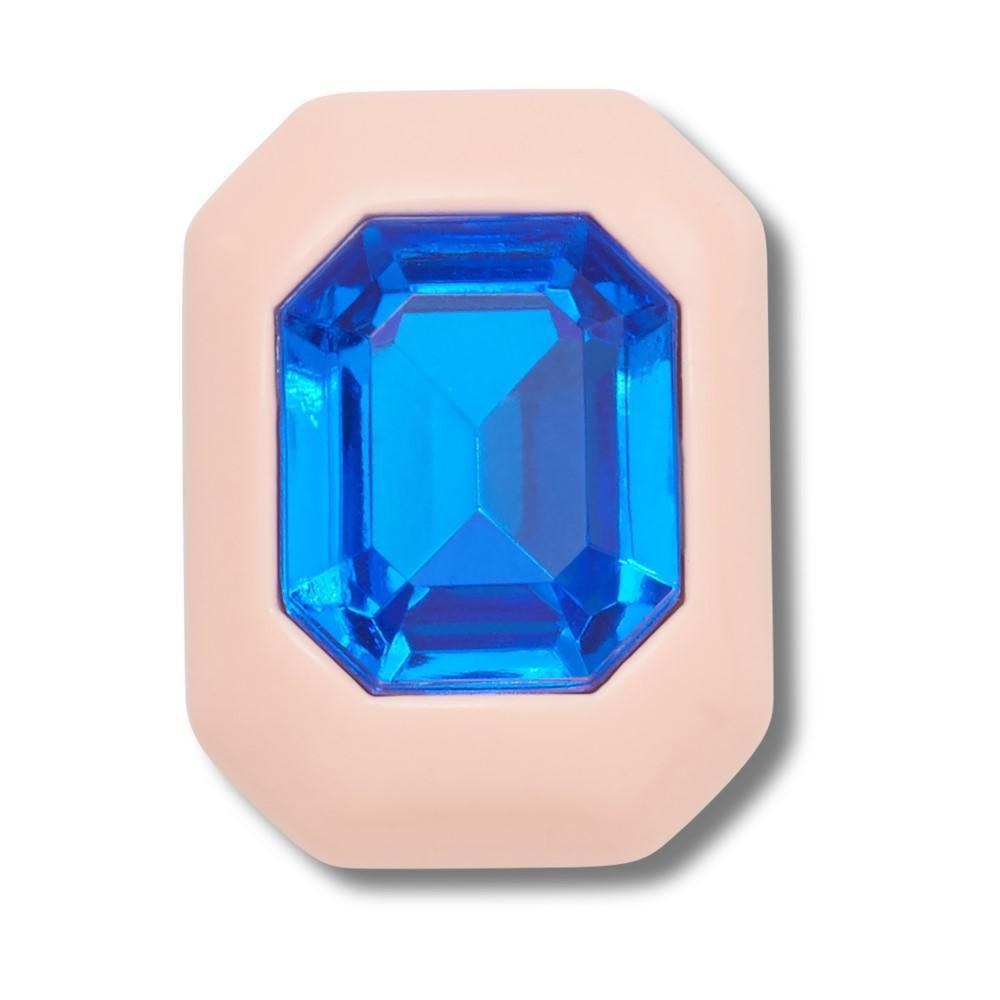 Jibbitz™ Retângulo Rosa com Pedra Único