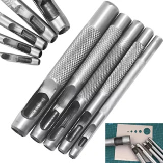 Kit 5 Peças de Jogo Furadores Couro Vazador Borracha Perfurador Aço Agulhão Artesanato Profissional em Oferta na Shopee