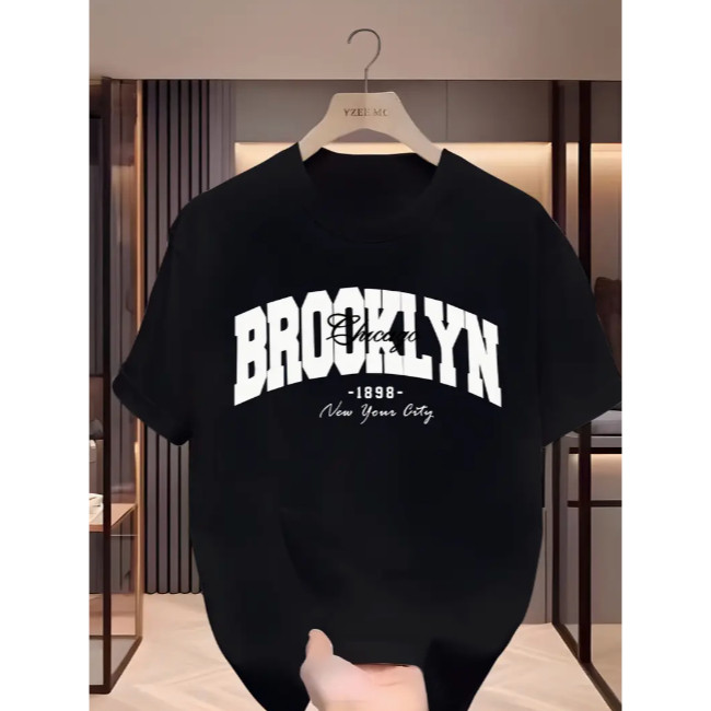 Camiseta Infantil Juvenil Brooklyn Chicago 1898 Camisa 100% algodão Estampada Para Crianças