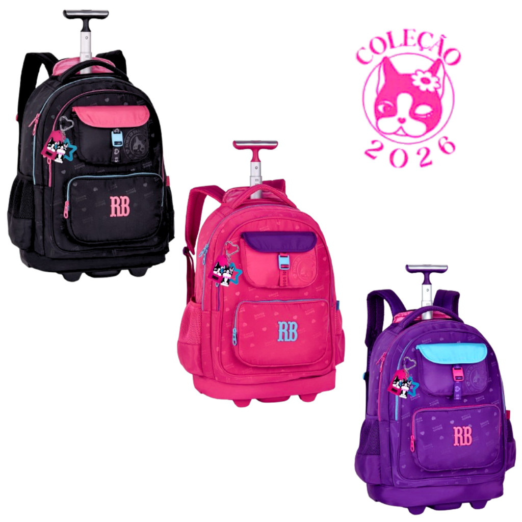 Mochila de Rodinhas Rebecca Bonbon Urban Mix - Clio Style em Oferta na Shopee