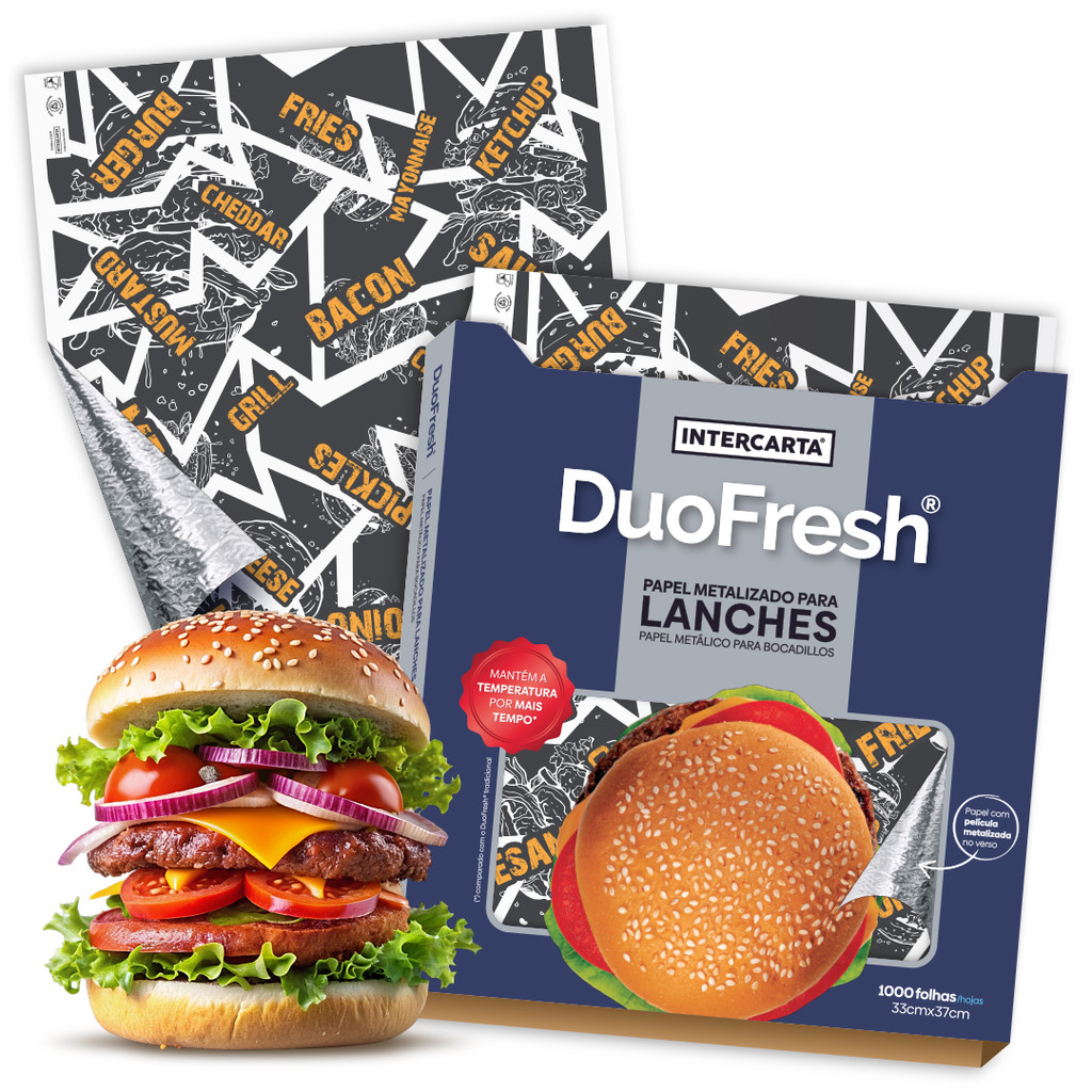 Papel Acoplado DuoFresh Térmico BLACK 33x37cm com 1000 UN em Oferta na Shopee