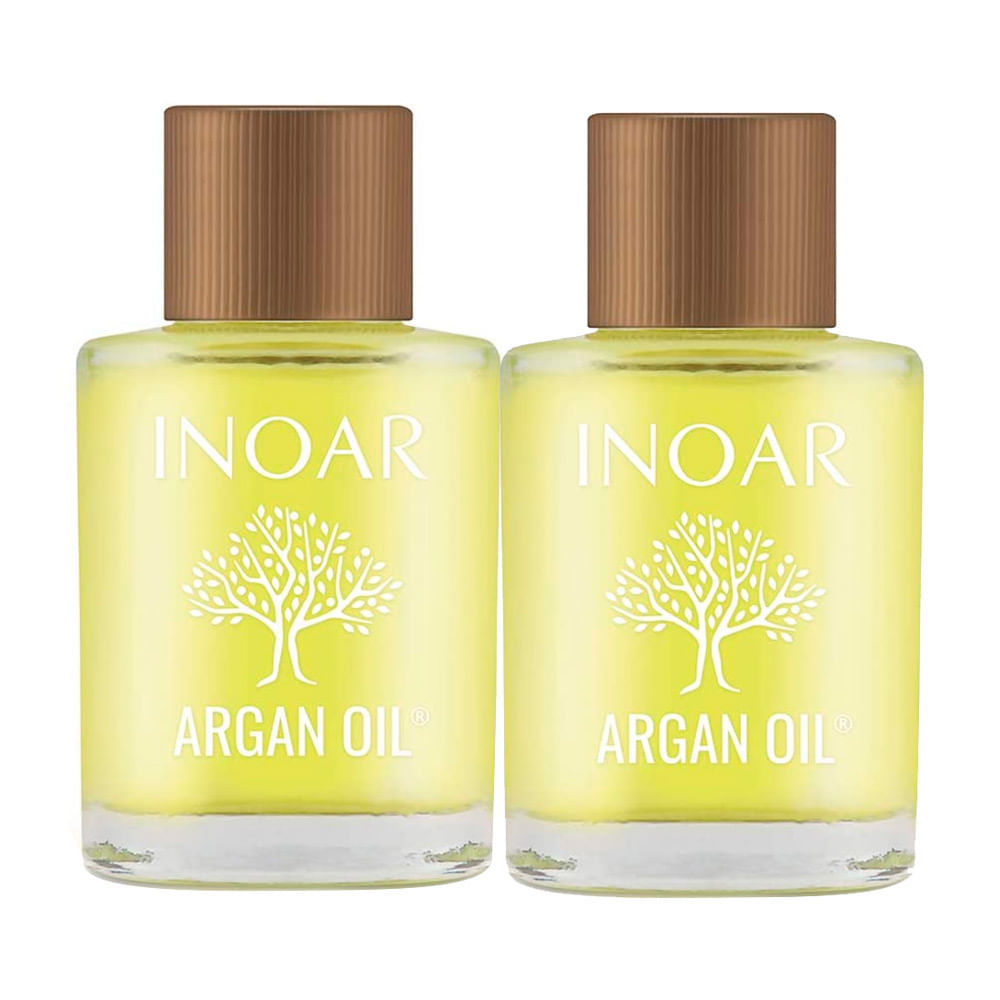 Kit 2 Óleo Capilar Inoar Argan Oil System 7ml em Oferta na Shopee