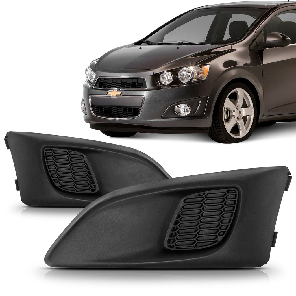 Grade Moldura Milha Sonic 2012 2013 2014 Sem Furo