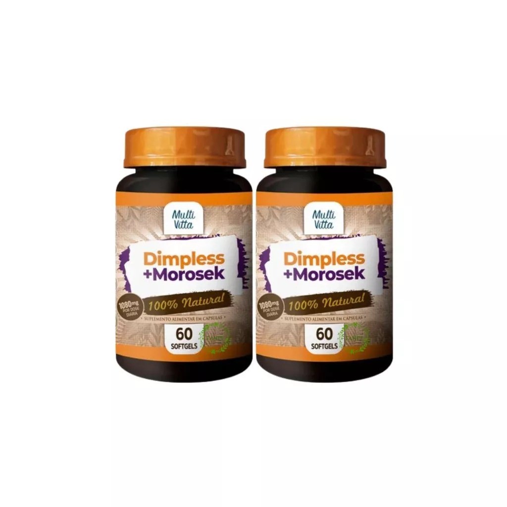 Kit 2 Dimpless + Morosil 1080mg 60 softgels - Multivitta em Oferta na Shopee