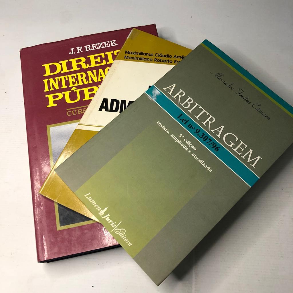 Kit 3 Livros Arbitragem Resumo de direito administrativo e Direito internacional público