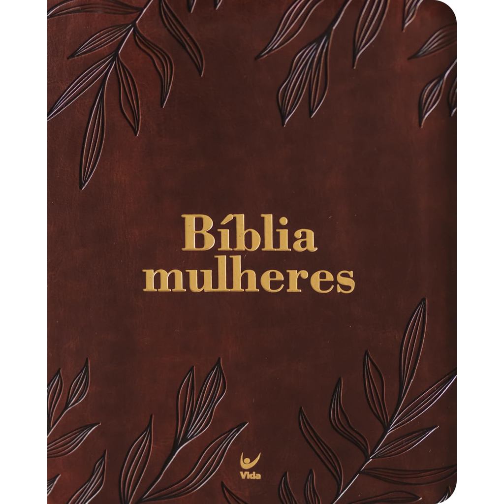 Bíblia Mulheres NAA | Viviane Martinello | Uma Coluna para anotações | Folhas Marrom em Oferta na Shopee