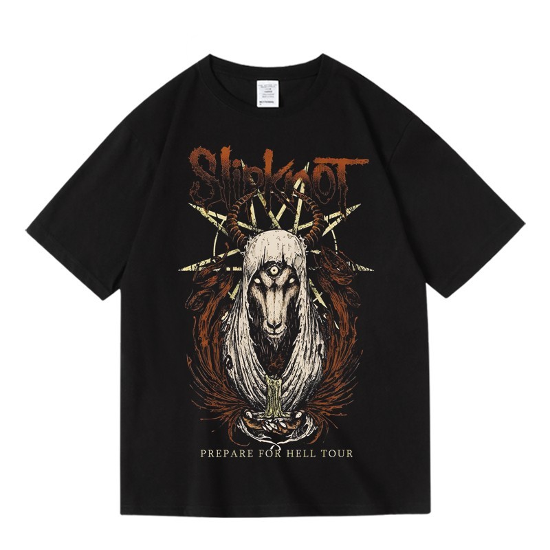 Music Soul Camiseta Unissex Slipknot Metal Band Estampada Algodão Confortável Estilosa Divertida Concertos
