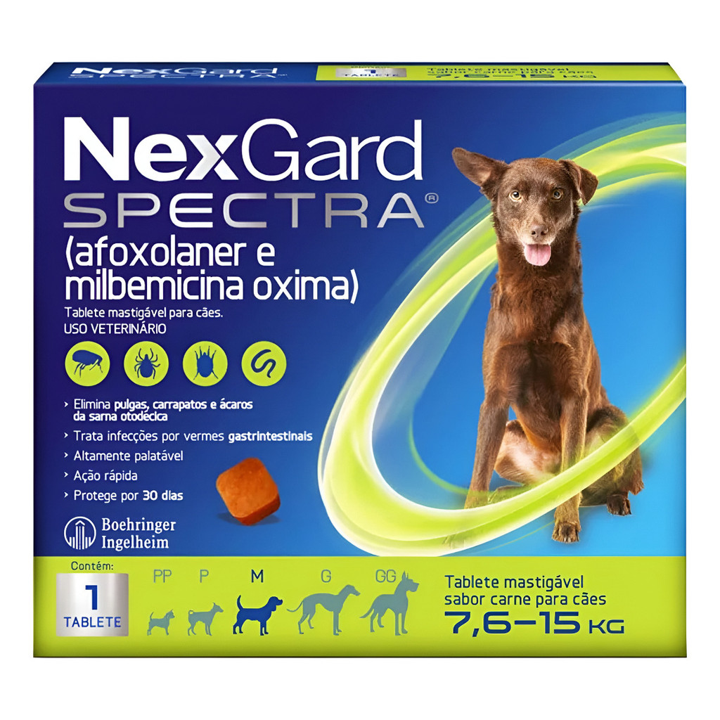 Nexgard Spectra Cachorro 7,6 Kg A 15 Kg