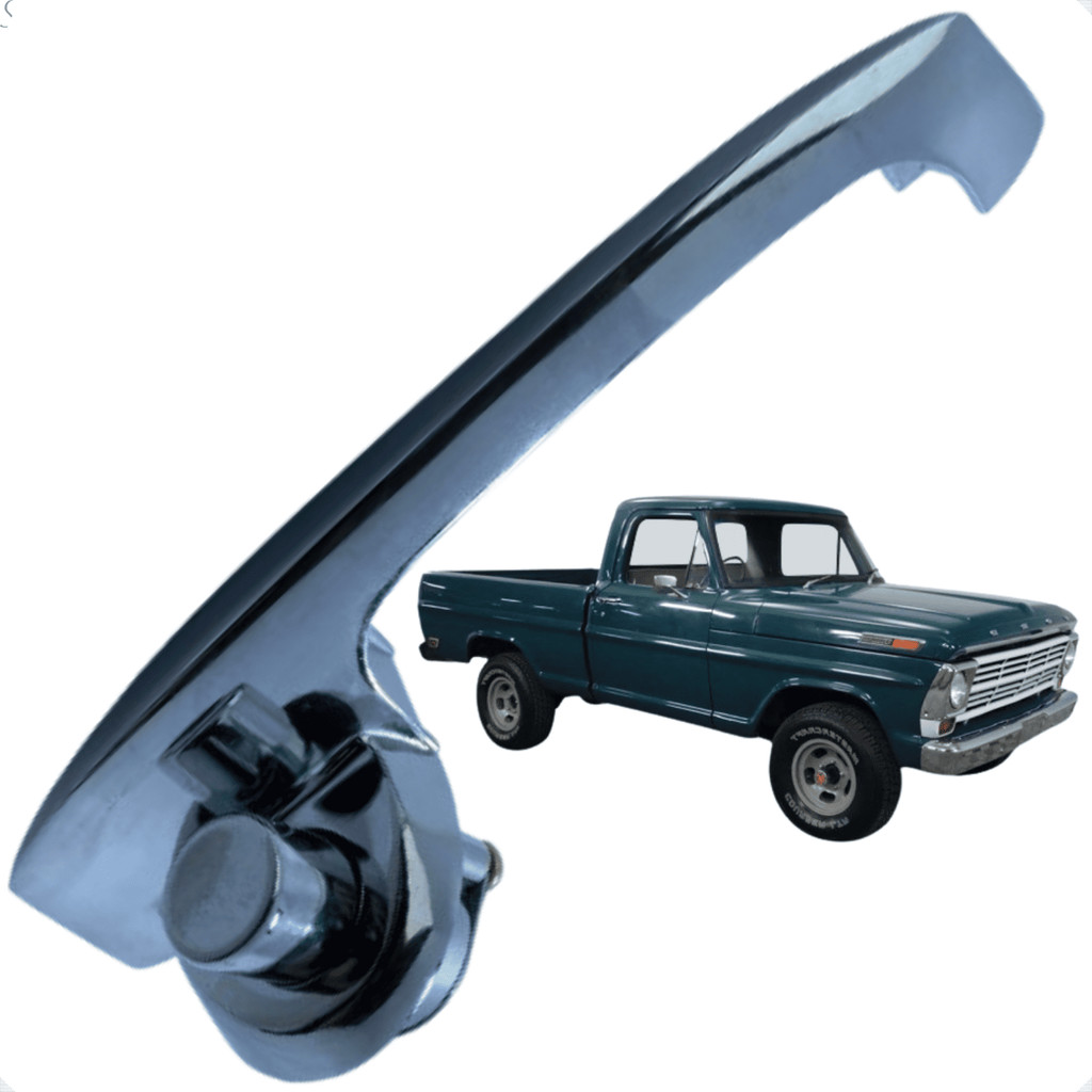 Puxador Maçaneta Externa Da Porta Direita Cromada Ford F1000 F4000