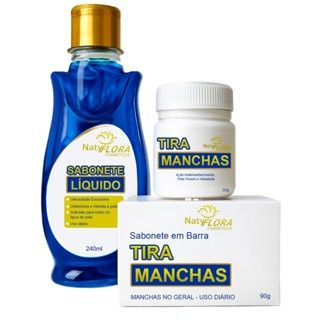 Kit Clareador de Melasma e Manchas Escuras - Tira Manchas Natural Natyflora em Oferta na Shopee