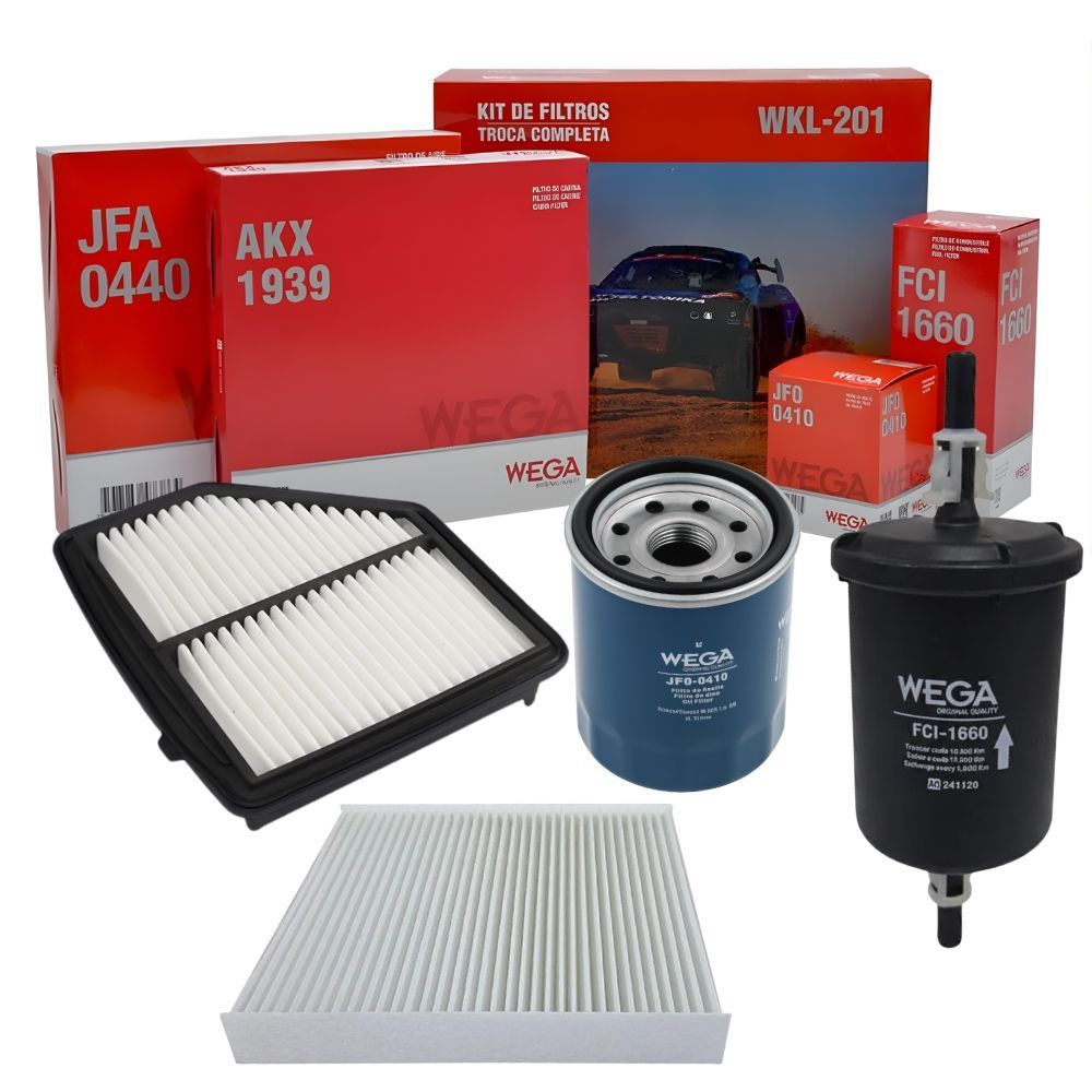 Kit Revisão Filtros Hr-v 1.8 2015 2016 2017 2018 2019 Original Wega
