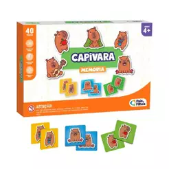 Jogo da Memória Capivara 40 peças +4 Anos Pais e Filhos - 793121-1
