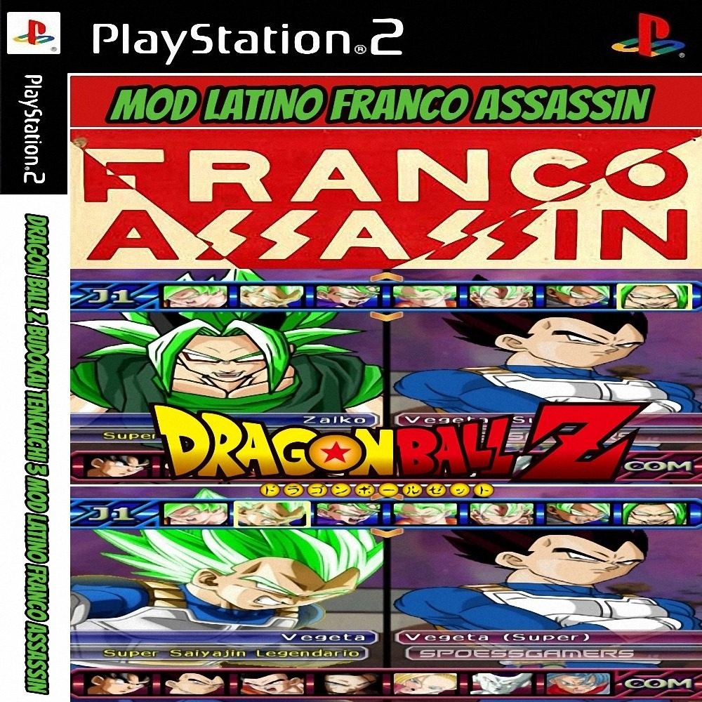 Jogo Ps 2 Dragon Ball Mod Latino Franco Assassin  Me
