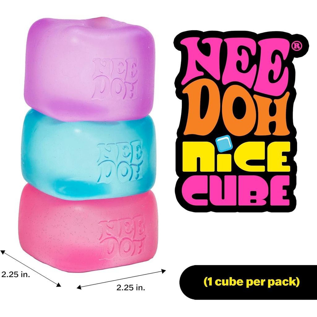 Schylling NeeDoh Nice Cube-Brinquedo De Apertar Sensorial Com Squish Super Sólido-Cubo De 2.25 "