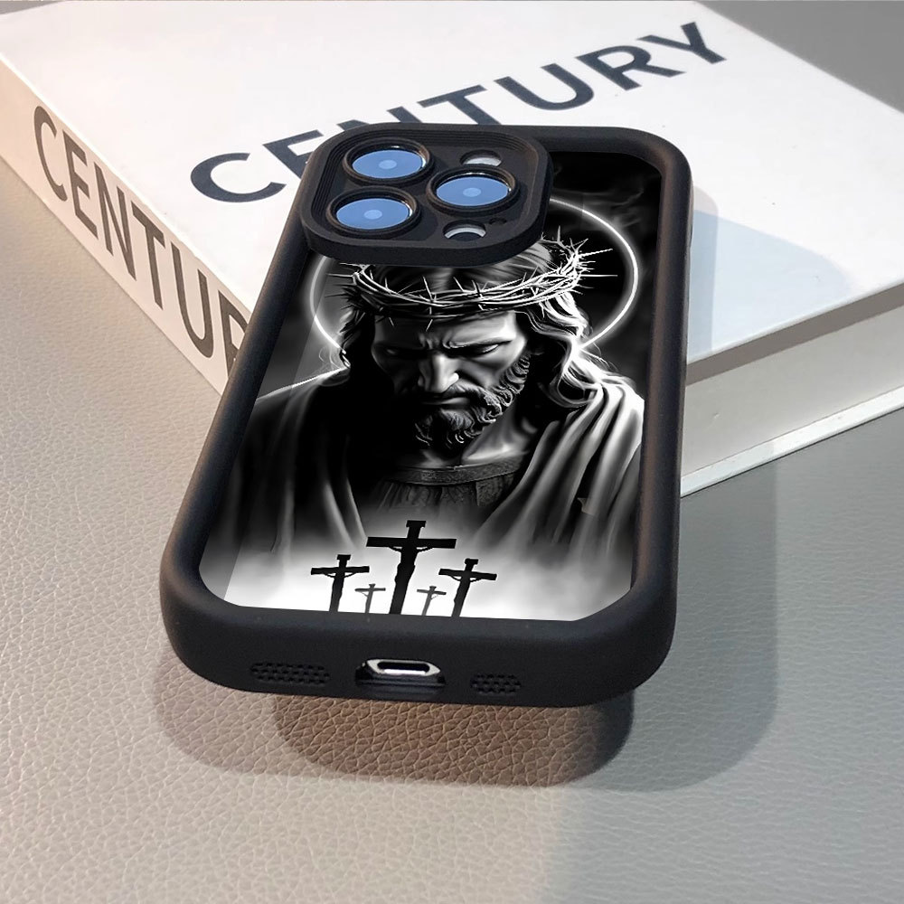 Capa Para Samsung A17 A07 A56 A36 A55 A54 A16 A15 A14 A05S A51 A52 A34 A35 A32 A13 Imagem Cristã De Jesus 3D