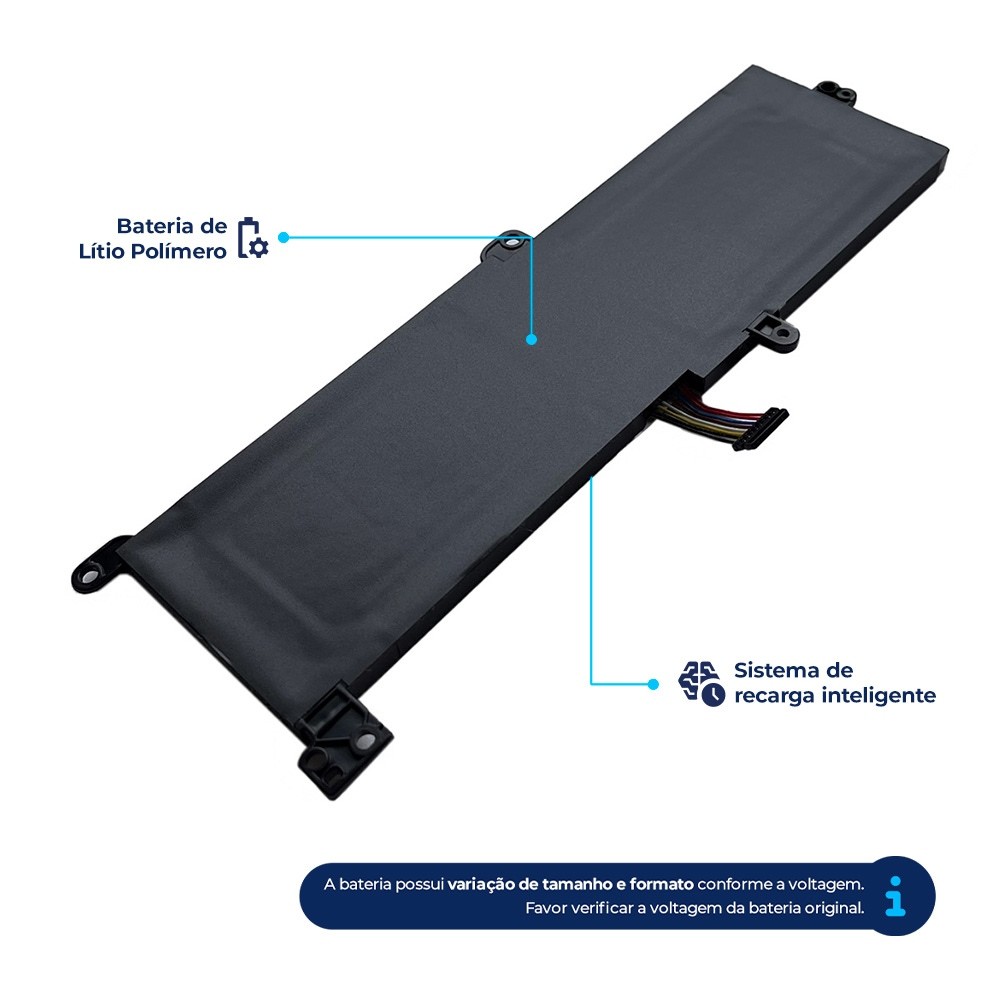 Bateria para Notebook Lenovo Ideapad 320-15ABR | 4100 mAh - detalhe