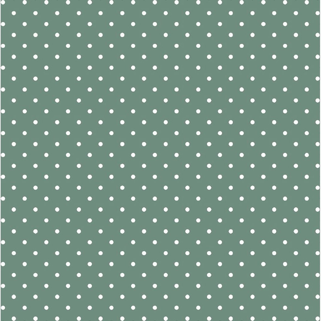 Tecido Tricoline Mini Poá Bege Fundo Verde Antigo - Peripan - 50 x 150 cm