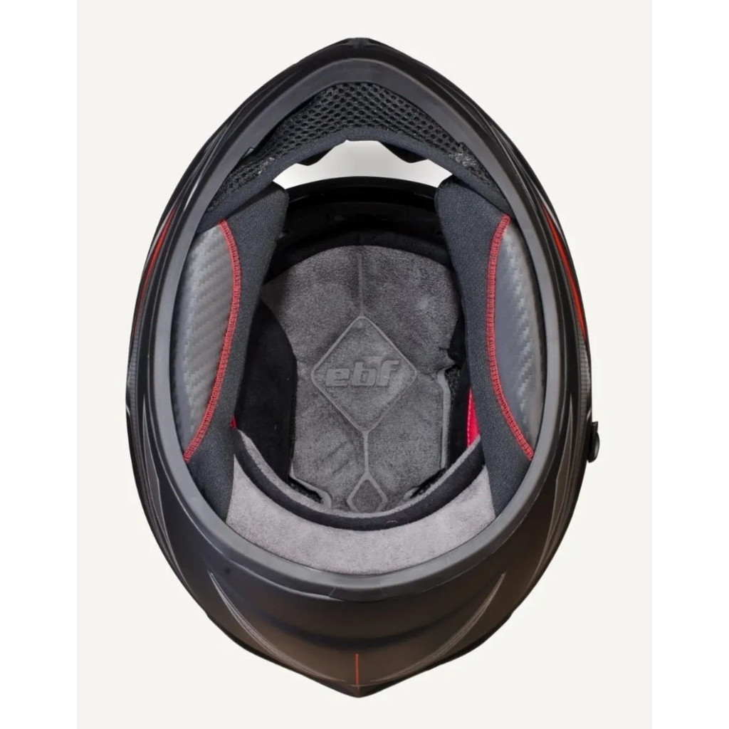 Capacete Fechado EBF X Troy Com óculos interno Sv 218 Solid — imagem 2 de 2