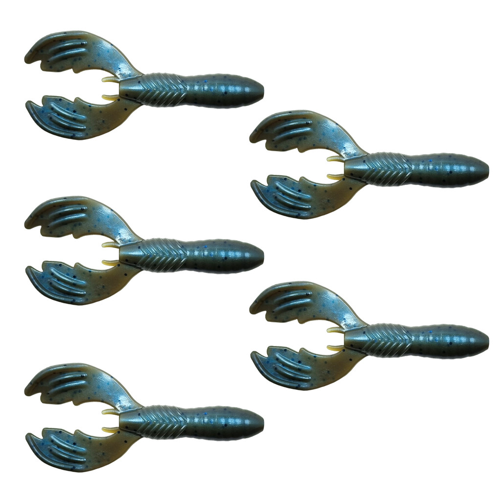 Isca Artificial Soft Paca Craw cores únicas - Ueki Custom Baits