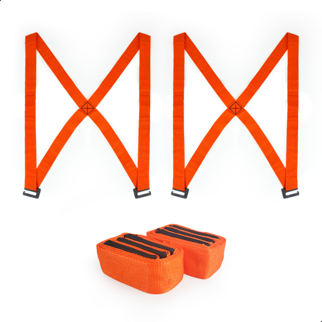 Fita De Transporte P/ Cargas Pesadas Alta Resistência Costas Móveis Universal Reduz Peso Transporte