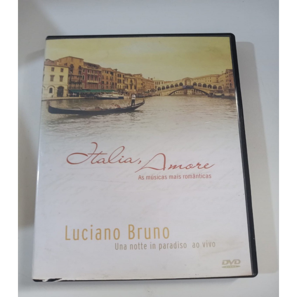 DVD Luciano Bruno - Itália, Amore Músicas Românticas editora DESC