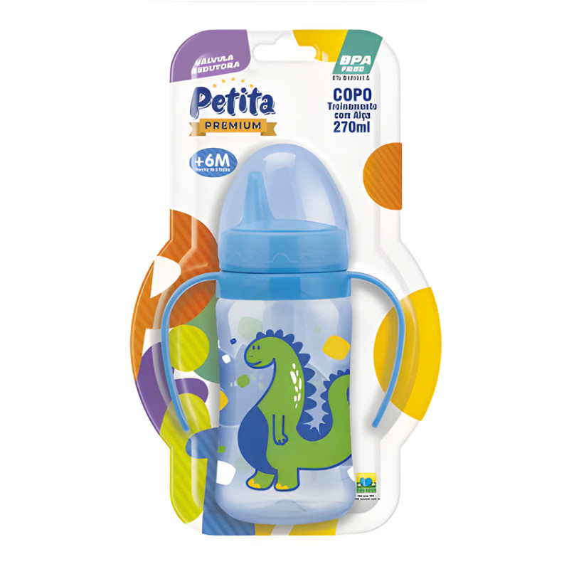 Copo com Alça Infantil com Valvula Petita 270ML em Oferta na Shopee