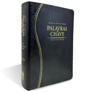 Bíblia de Estudo Palavra Chave Preta em Oferta na Shopee