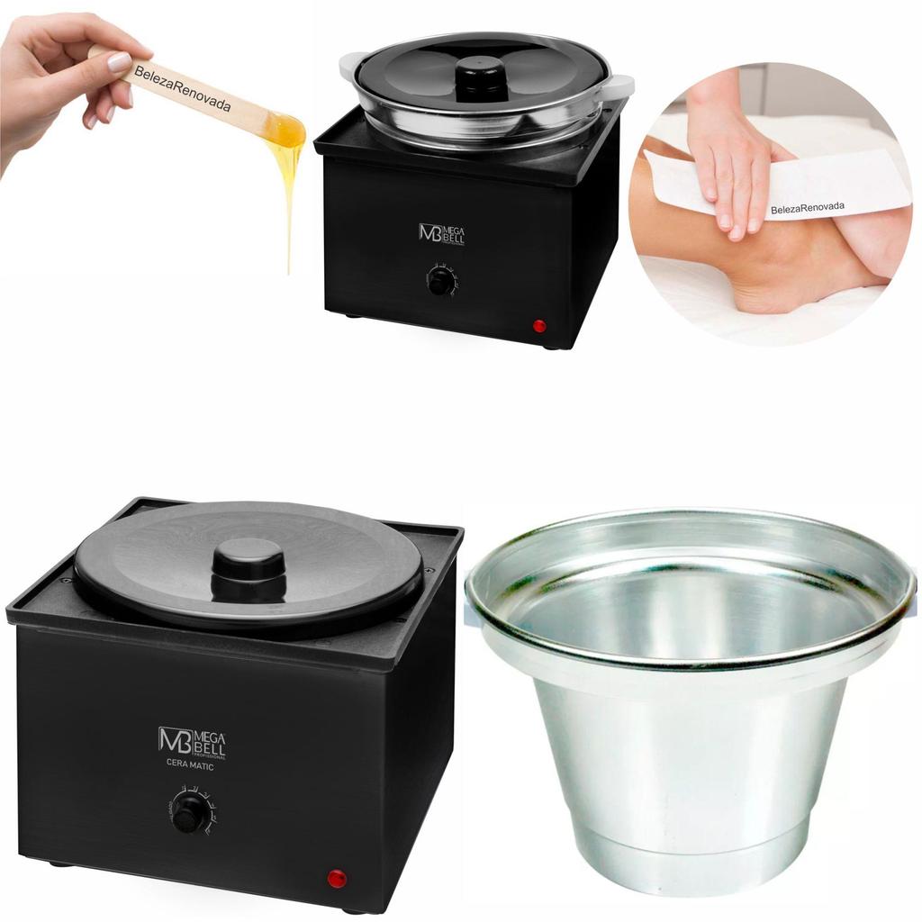 Aquecedor Cera Panela Termocera Profissional + Refil 2,5 Kg