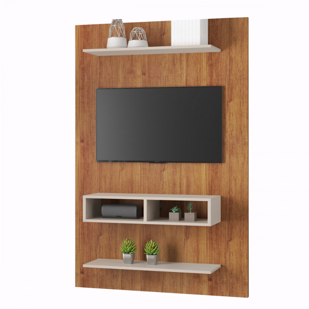 Painel para TV de até 43 Polegadas Byte Delta Mel Off White Viero em Oferta na Shopee