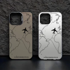 Capa Para iPhone 17 Pro Max 17Air 16 15 13 11 14 12 11 Xs XR 7 8 Plus De Trajetória De Aeronave Wishcase