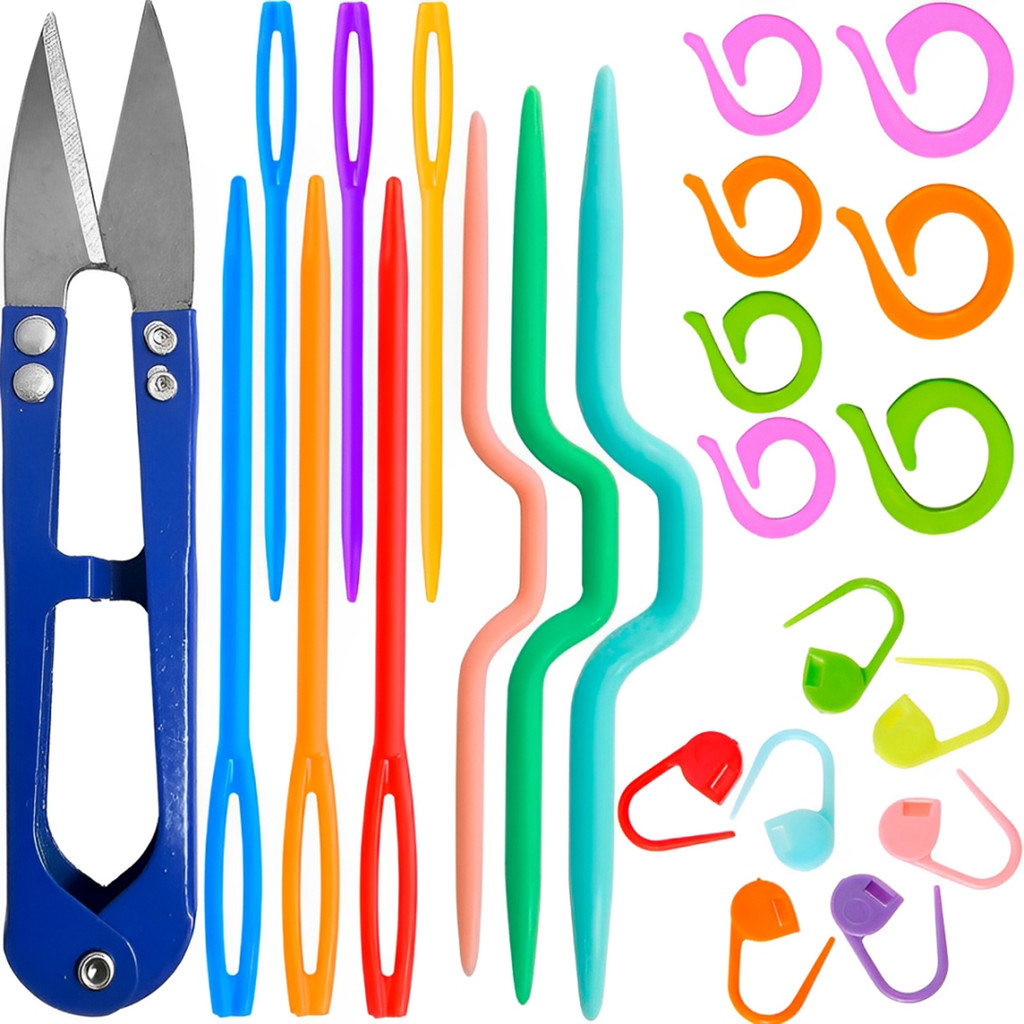 Kit Alfinete Agulha Seguranca Marcador Ponto Croche Trico em Oferta na Shopee