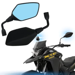 Retrovisor XRE Azul Lente 160 Fan 300 F800 Honda Titan BMW Bros 150 GVS Haste Z400 Rebaixado Par