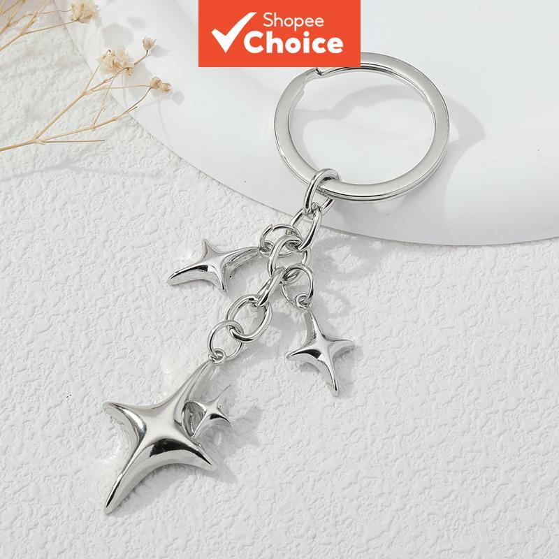 Chaveiro Estrela Lua Y2K | Lindo Para Amigos , Presente Estético E Ideia De Festivo em Oferta na Shopee