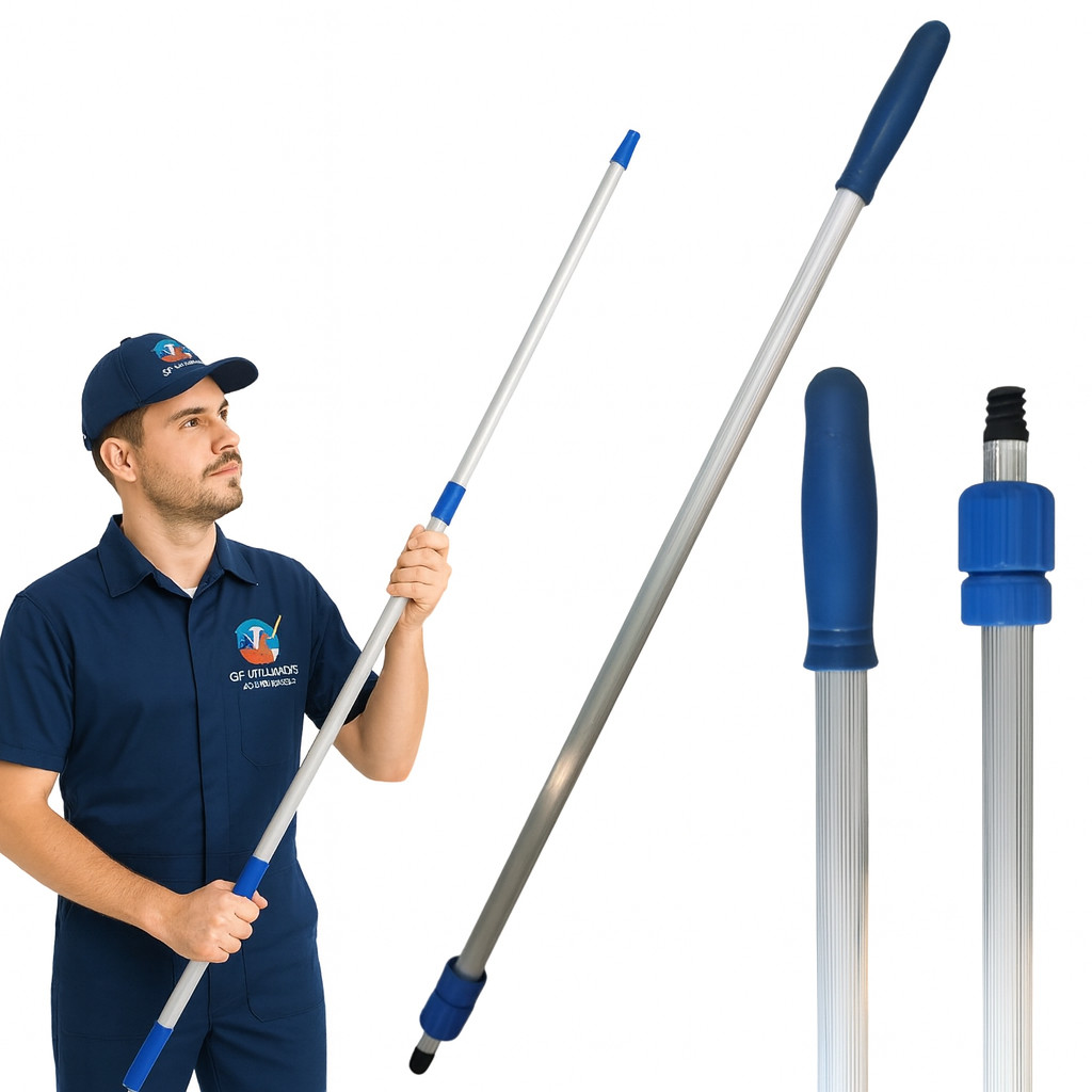 Cabo 3Metros Reforçado Telescópio Extensor Alumínio Pintura em Oferta na Shopee