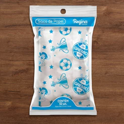 Saco de Papel - Grêmio - 7,5x14cm - 50 unidades - Regina - Rizzo