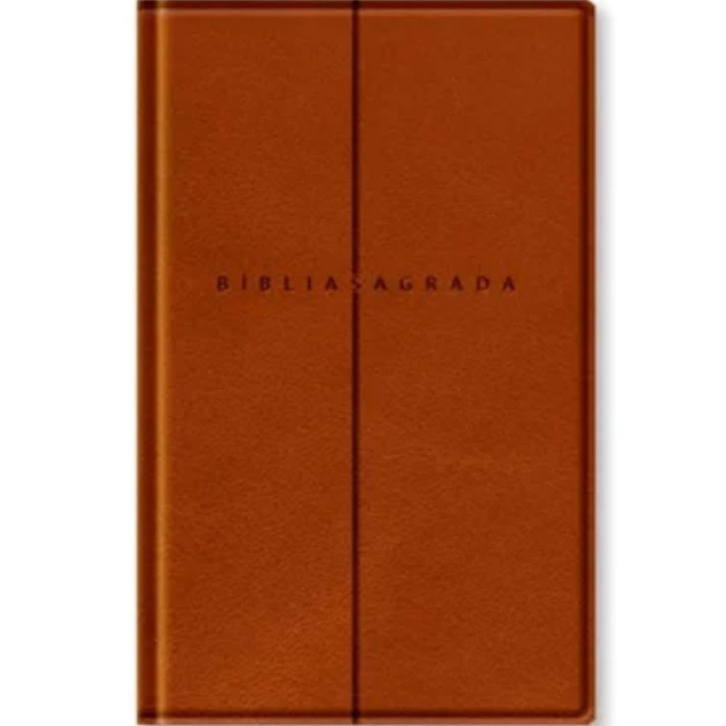 Bíblia Sagrada Slim | NVI | Com Mapas Mentais Palavras de Jesus em Vermelho | Capa Luxo Marrom